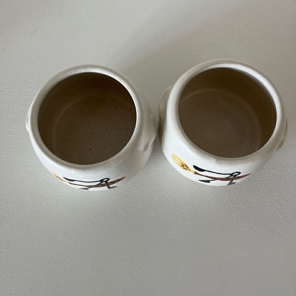 Vintage Westbend Pottery Bean Pot Crock Bowls - set of 2 - Picture 2 of 5